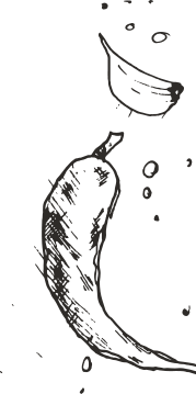 a black and white photo of a desk and chair.